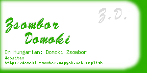 zsombor domoki business card